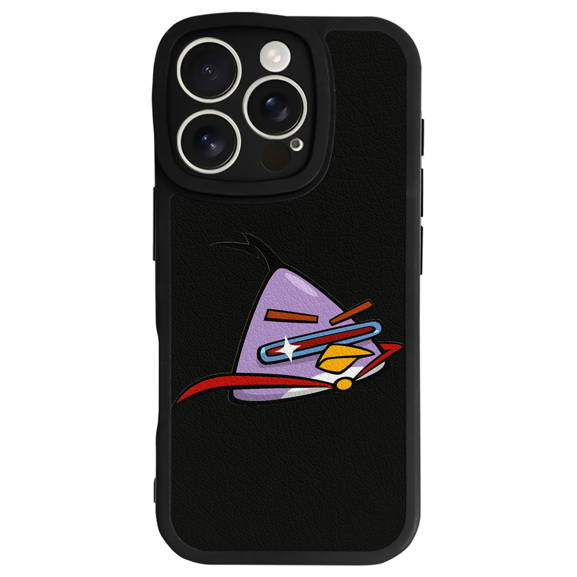 （画像用） Angry Birds アングリーバード 【iPhone 16シリーズ対応】シリコンスマホケース（レザー調） 材質：シリコン